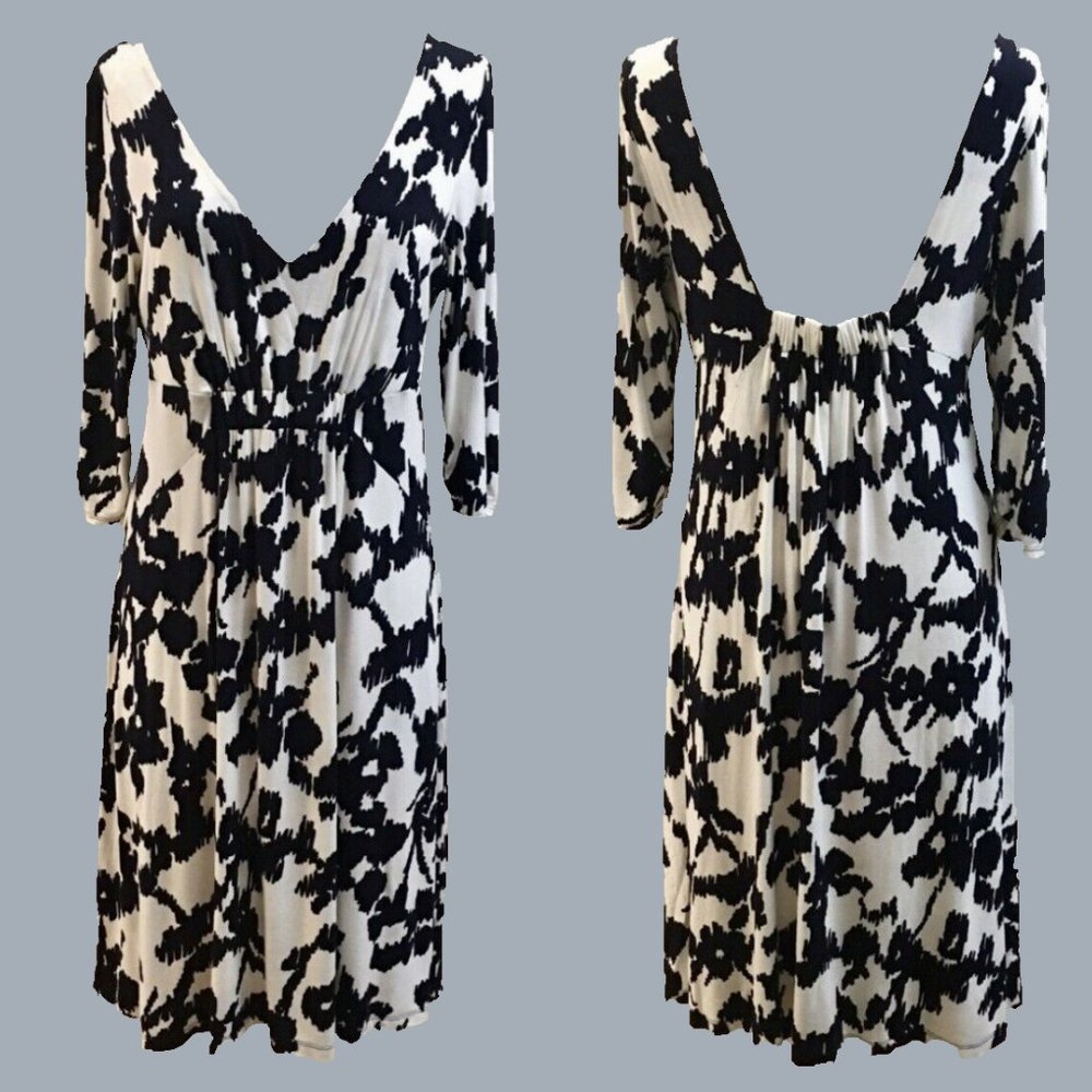 CAbi Navy & White Style 110 Dress